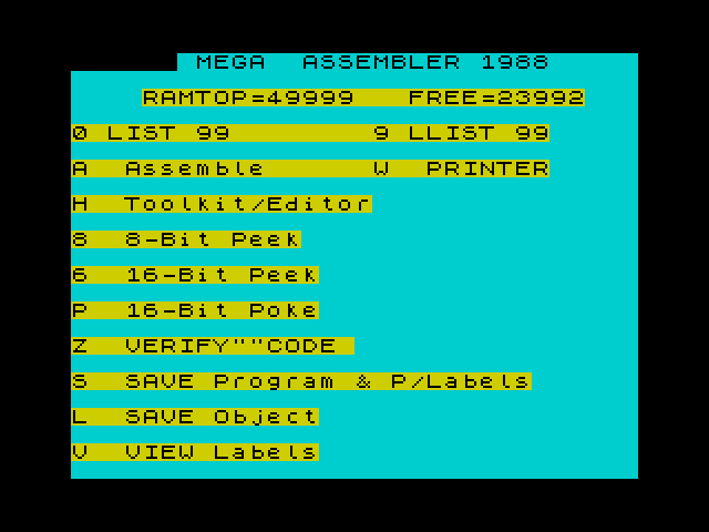 Mega Assembler image, screenshot or loading screen