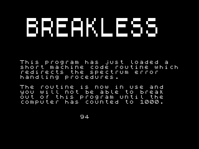 Breakless image, screenshot or loading screen