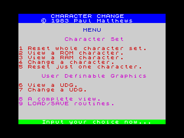 Character Change image, screenshot or loading screen