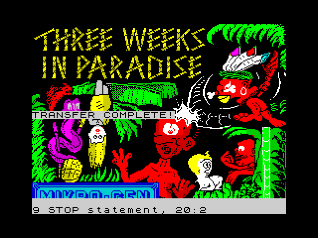 Games Transfer: Three Weeks in Paradise image, screenshot or loading screen