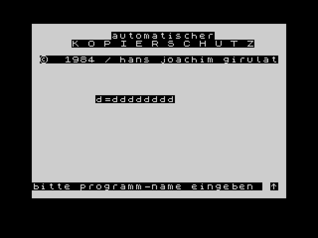 Headerless Programmschutz image, screenshot or loading screen