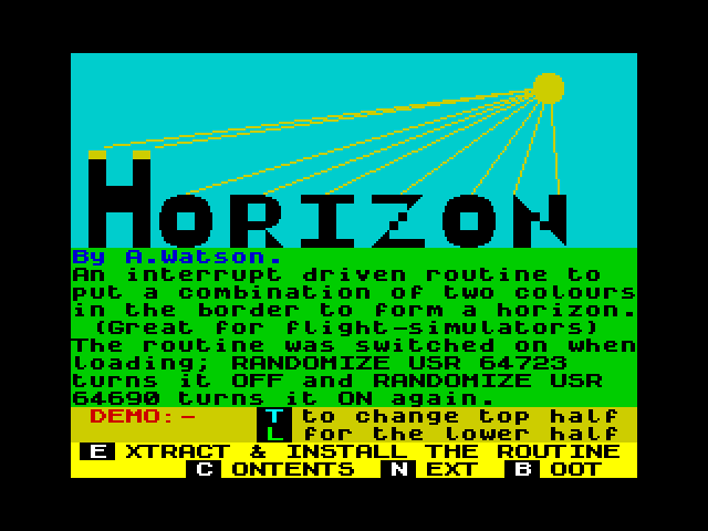 Horizon image, screenshot or loading screen