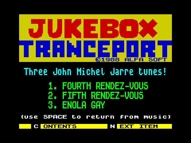 Jukebox Tranceport image, screenshot or loading screen