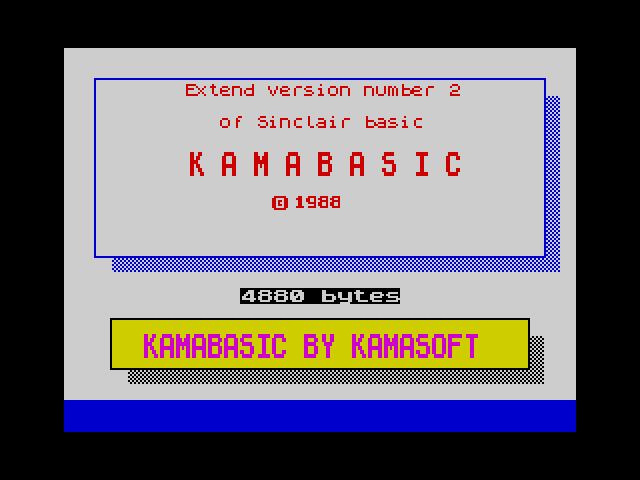Kama Basic II image, screenshot or loading screen