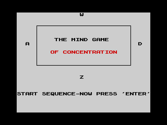 The Mind Game of Concentration image, screenshot or loading screen
