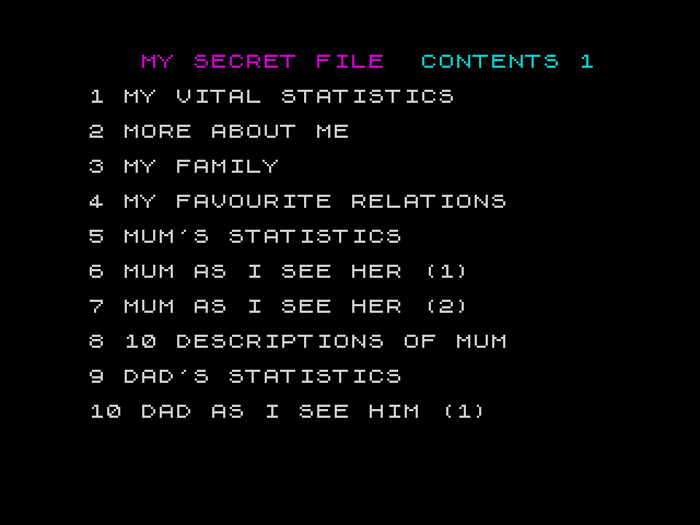 My Secret File image, screenshot or loading screen