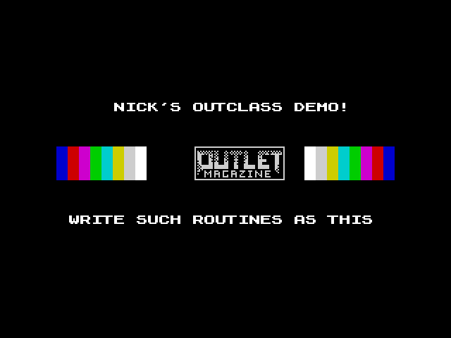 Nick's Outclass Demo! image, screenshot or loading screen
