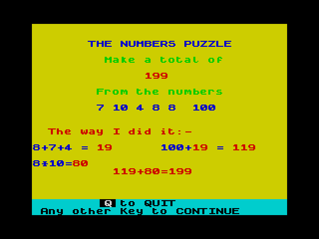 The Numbers Puzzle image, screenshot or loading screen