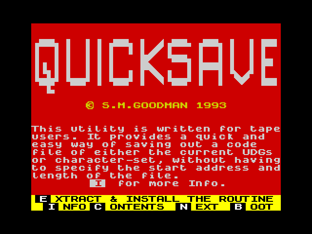Quicksave image, screenshot or loading screen