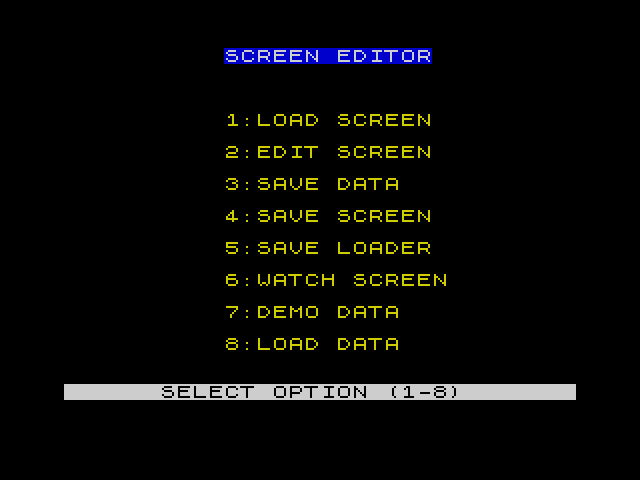 Screen Editor image, screenshot or loading screen