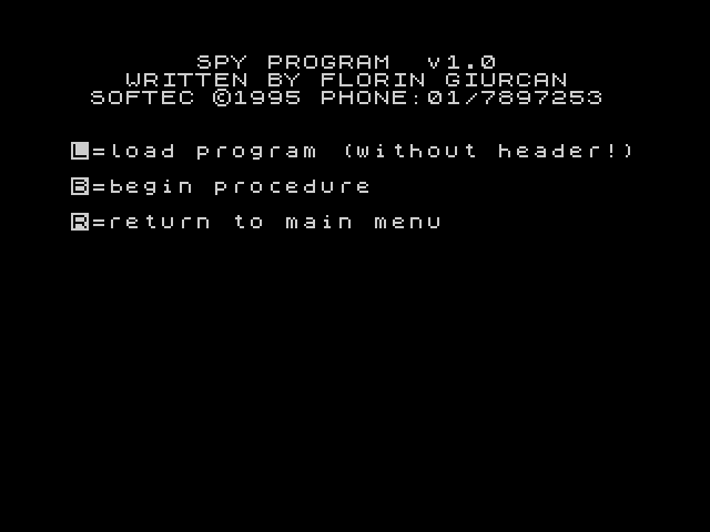 Spy Program image, screenshot or loading screen