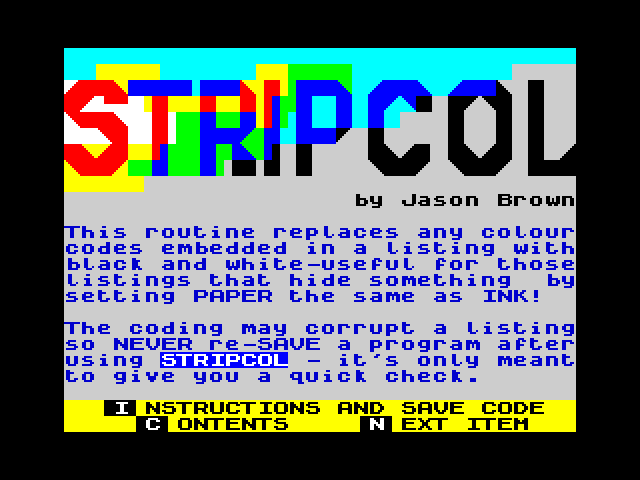 Stripcol image, screenshot or loading screen