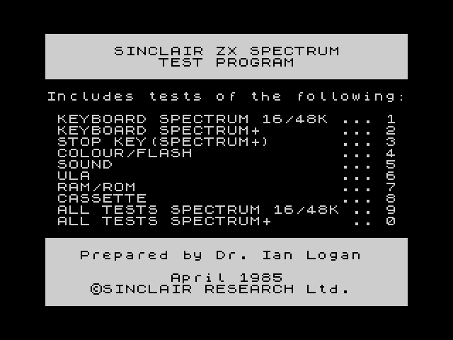 Test Program image, screenshot or loading screen