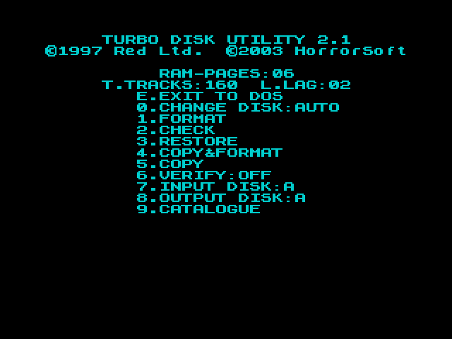 Turbo Disk Utility image, screenshot or loading screen
