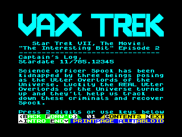 Vax Trek VII, The Movie: 