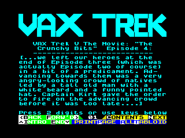 Vax Trek V The Movie: The Crunchy Bits Episode 4 image, screenshot or loading screen