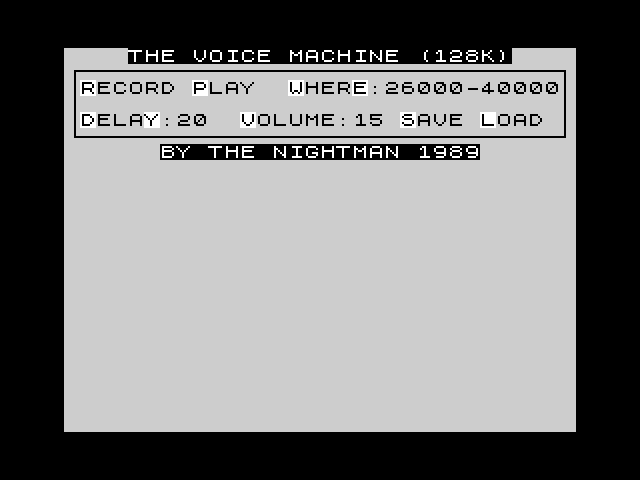 The Voice Machine image, screenshot or loading screen