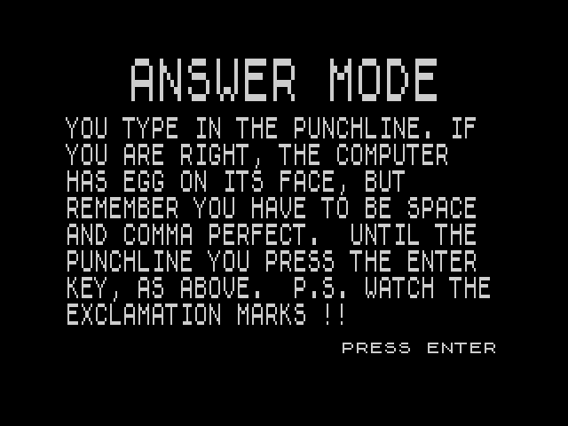 World's First Computer Joke Book image, screenshot or loading screen