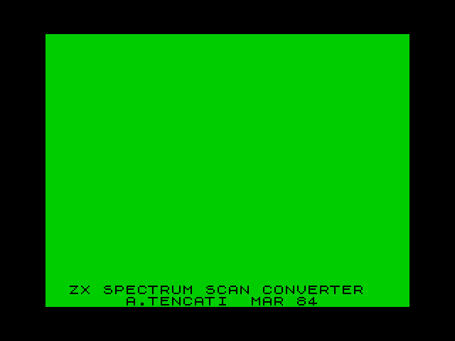 ZX Spectrum Scan Converter image, screenshot or loading screen