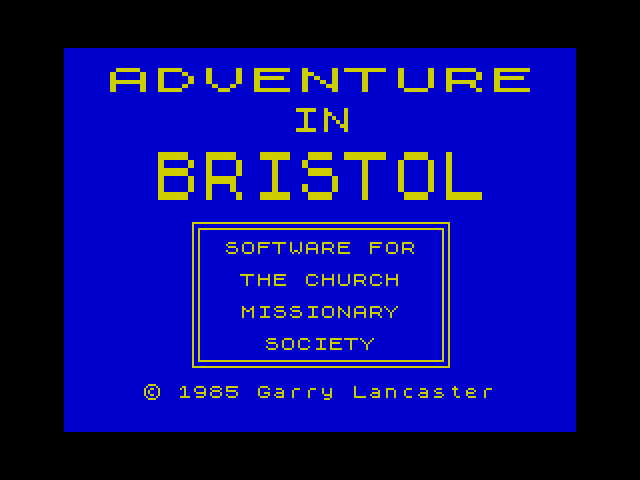 Adventure in Bristol image, screenshot or loading screen