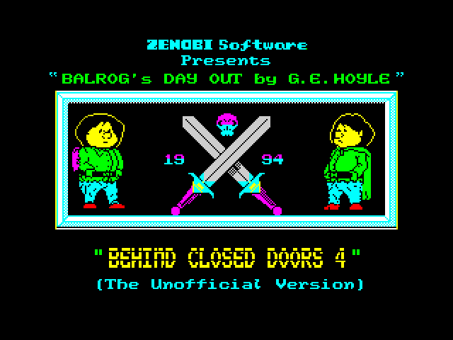 Behind Closed Doors 4: Balrog's Day Out image, screenshot or loading screen