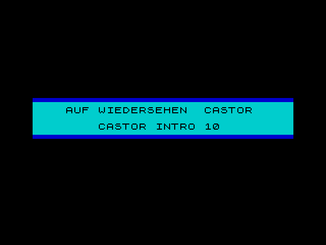 Castor Intro 10: Auf Wiedersehen image, screenshot or loading screen