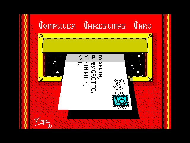 Computer Christmas Card image, screenshot or loading screen