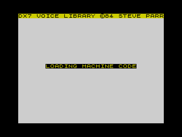 DX7 Library + Editor image, screenshot or loading screen