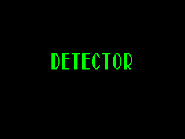 Detector image, screenshot or loading screen