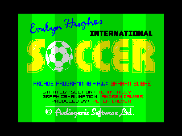 Emlyn Hughes International Soccer image, screenshot or loading screen
