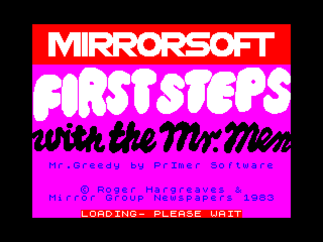 First Steps with the Mr. Men image, screenshot or loading screen