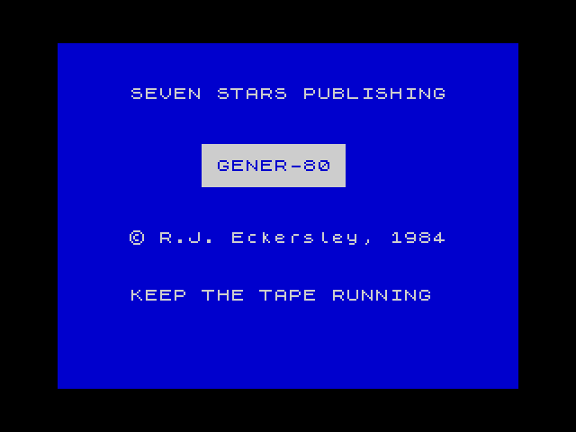 Gener-80 image, screenshot or loading screen