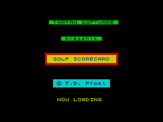Golf Scorecard image, screenshot or loading screen