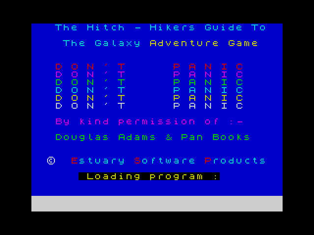 The Hitch-Hikers Guide to the Galaxy image, screenshot or loading screen
