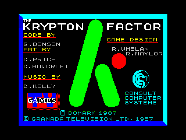The Krypton Factor image, screenshot or loading screen