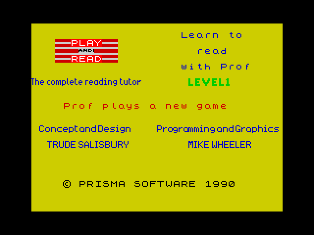 Learn to Read with Prof - Level 1 image, screenshot or loading screen