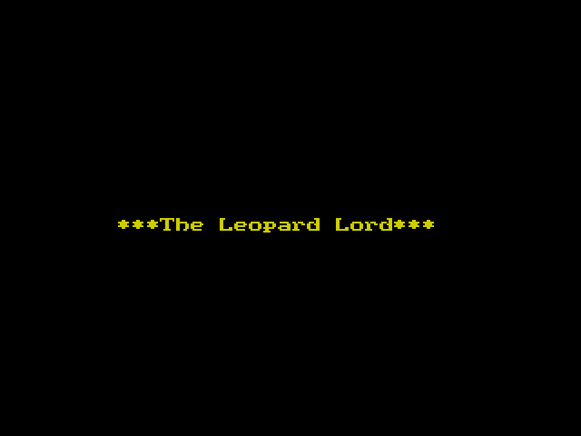 Leopard Lord image, screenshot or loading screen