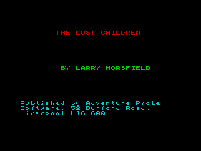 The Lost Children image, screenshot or loading screen
