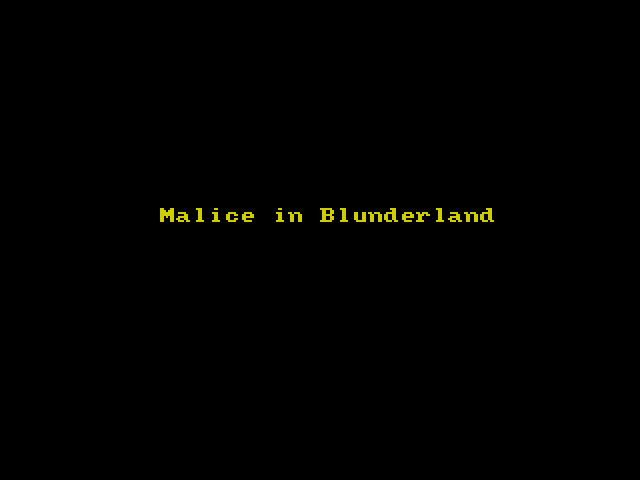 Malice in Blunderland image, screenshot or loading screen