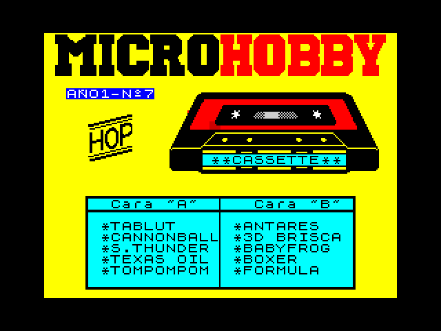 MicroHobby Cassette 07 image, screenshot or loading screen