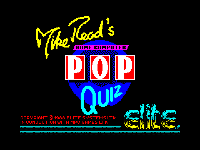 Mike Read's Pop Quiz image, screenshot or loading screen