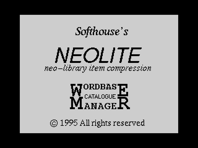 Neolite Wordbase Catalogue Manager image, screenshot or loading screen
