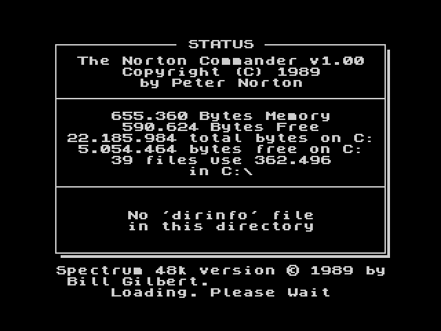 The Norton Commander image, screenshot or loading screen