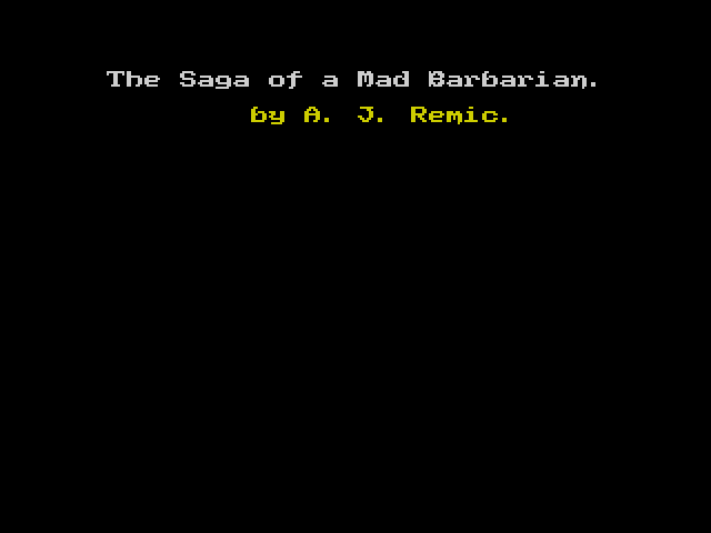 Saga of a Mad Barbarian image, screenshot or loading screen