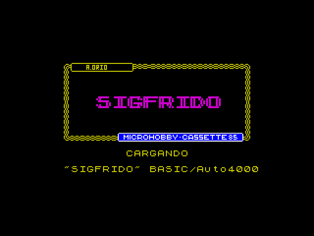 Sigfrido image, screenshot or loading screen