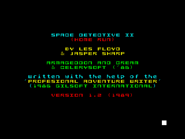 Space Detective II: Home Run image, screenshot or loading screen