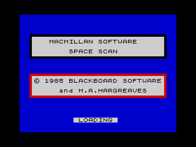 Space Scan image, screenshot or loading screen