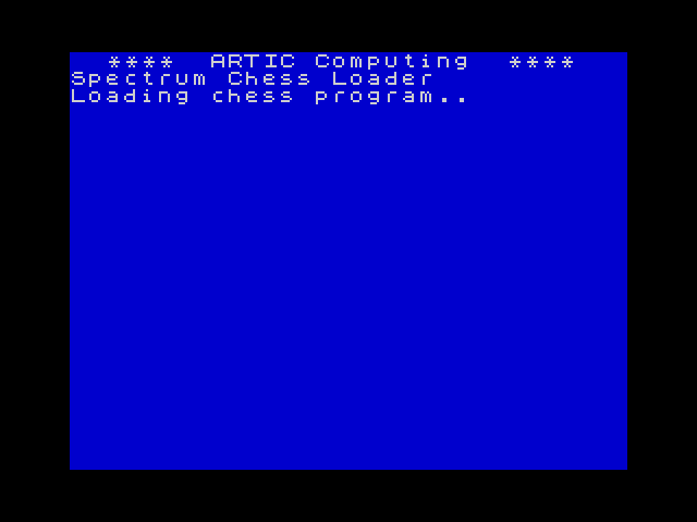 Spectrum Chess II image, screenshot or loading screen