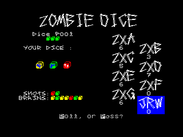 [CSSCGC] Zombie Dice image, screenshot or loading screen