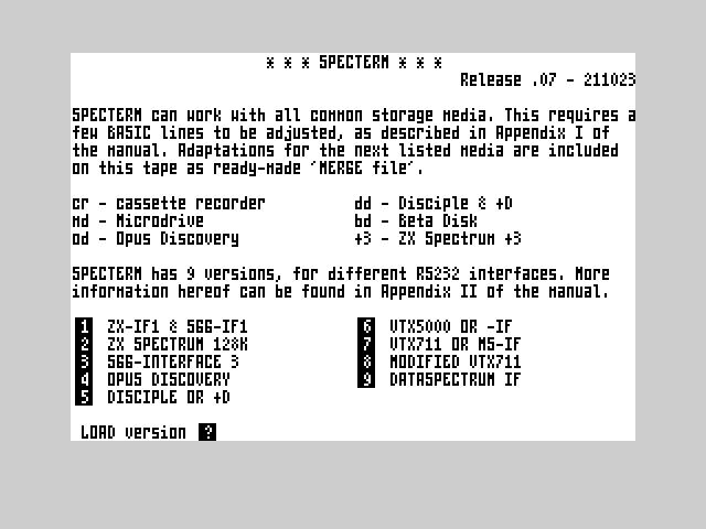 Specterm image, screenshot or loading screen
